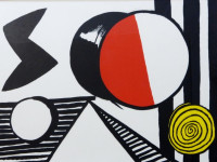 ALEXANDER CALDER - USA - LE S ET LE O - LITOGRAFIA - 55 x 75 cms - 1969